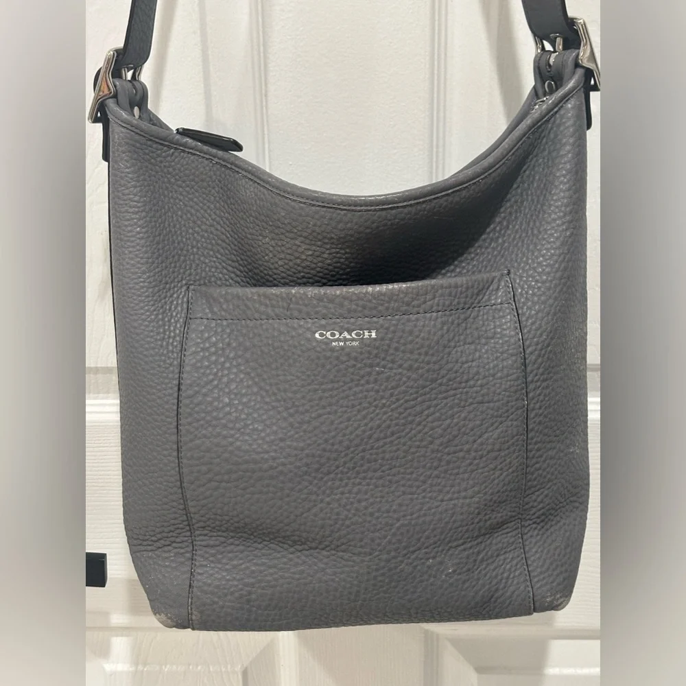 Coach Legacy Silver gray Leather Crossbody